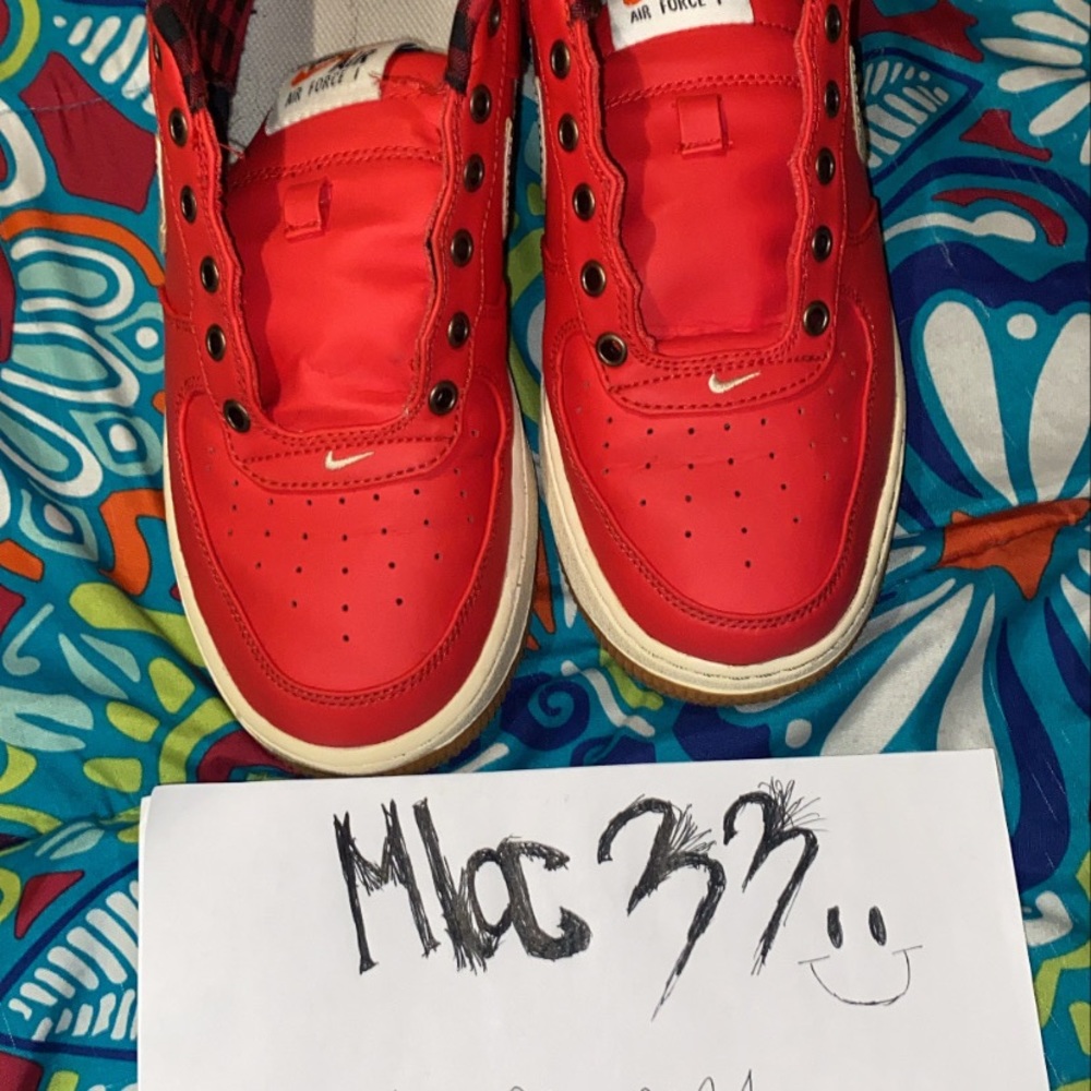 Nike AF1 GS Umbrella Pack Red - Size 7Y